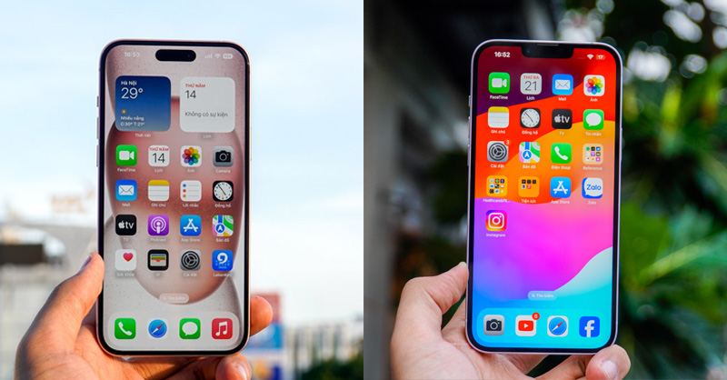 iPhone 15 Plus có độ phân giải màn hình cao hơn iPhone 14 Plus