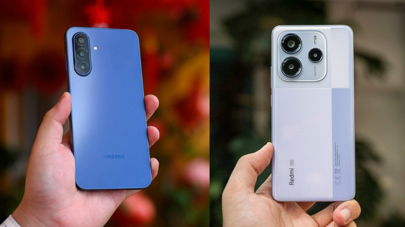 So sánh thiết kế Galaxy A17 5G và Redmi Note 14 5G