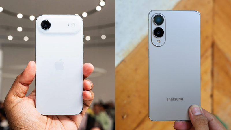 So sánh thiết kế iPhone Air và Galaxy S25 Edge