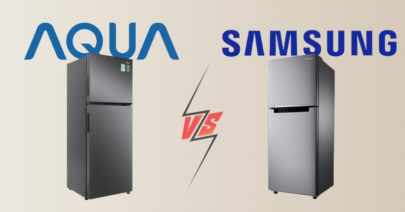 Tủ lạnh Aqua và Samsung