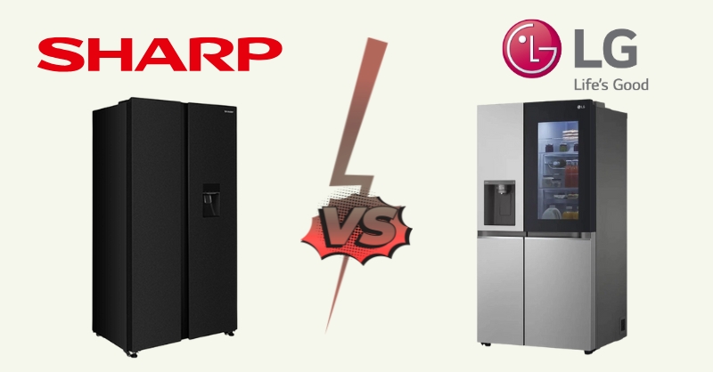 Tủ lạnh LG và Sharp