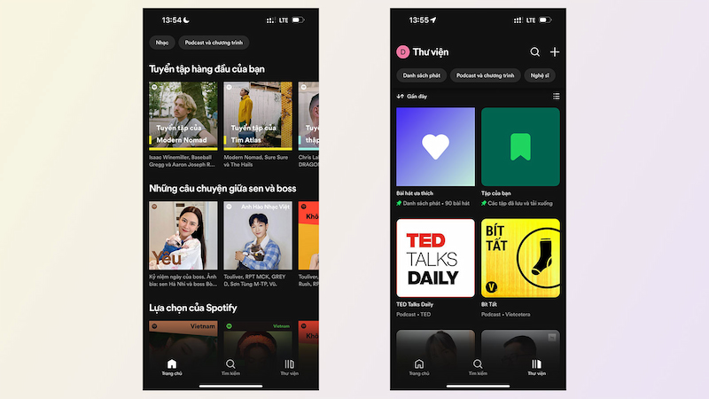 So sánh Spotify, Apple Music và YouTube Music về tính năng