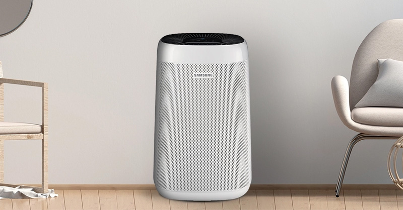 Máy lọc không khí Samsung được thiết kế với phong cách tinh tế