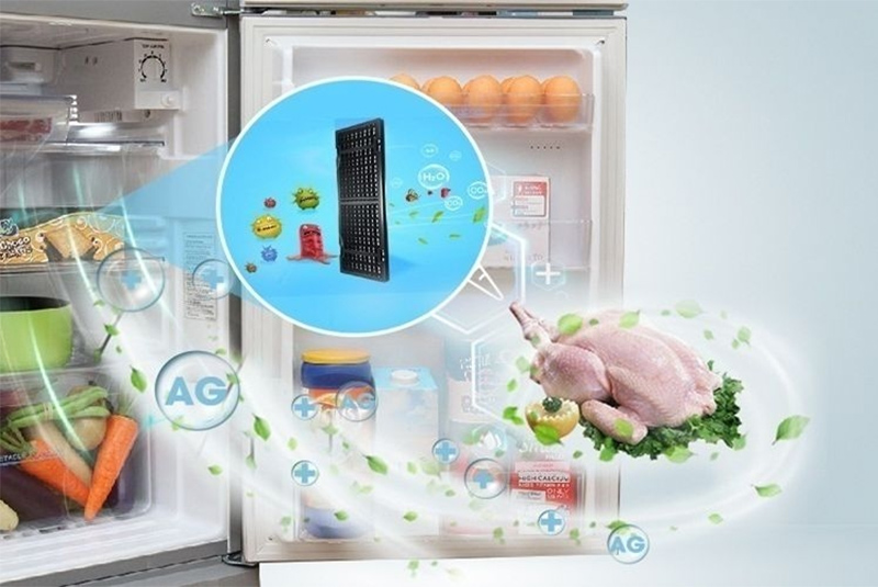 Tủ lạnh Aqua có trang bị một số công nghệ kháng khuẩn, khử mùi
