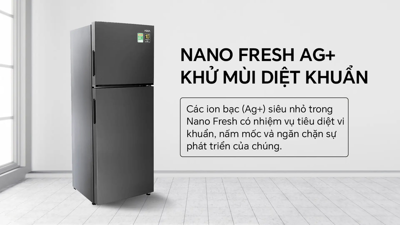 Tủ lạnh Aqua được trang bị công nghệ Nano Fresh Ag+