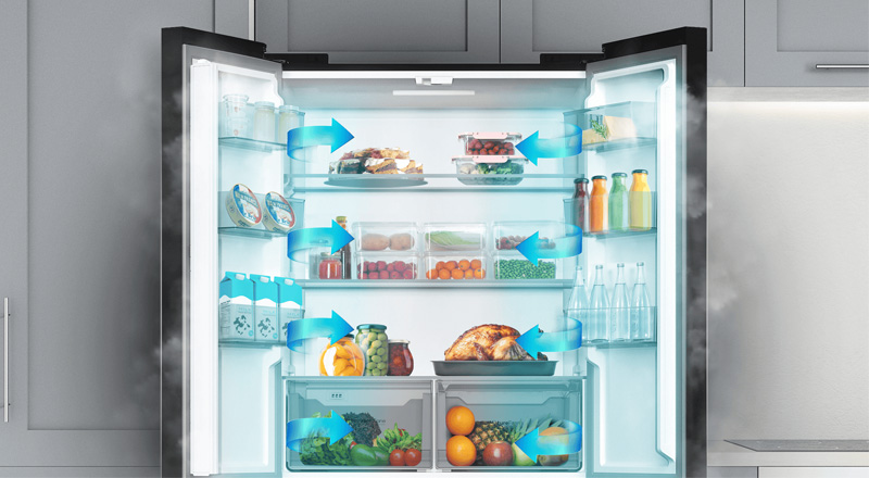 Hệ thống làm lạnh đa chiều Multi Air Flow giữ thực phẩm luôn tươi ngon 