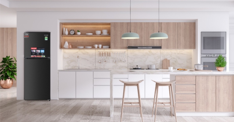 Tủ Lạnh Sharp sở hữu thiết kế tinh tế, sang trọng