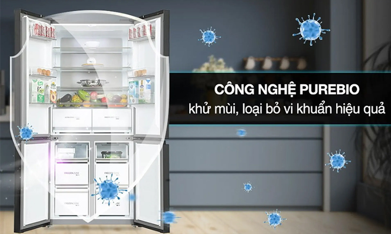 Tủ lạnh Toshiba sử dụng bộ lọc Ag+ Bio và PureBio