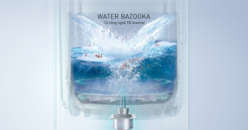 Xoáy nước Water Bazooka trên máy giặt Panasonic