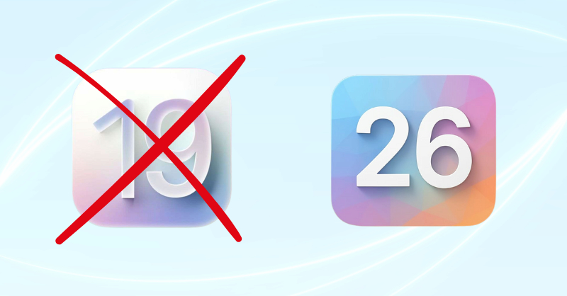 Apple sẽ dùng iOS 26 thay iOS 19