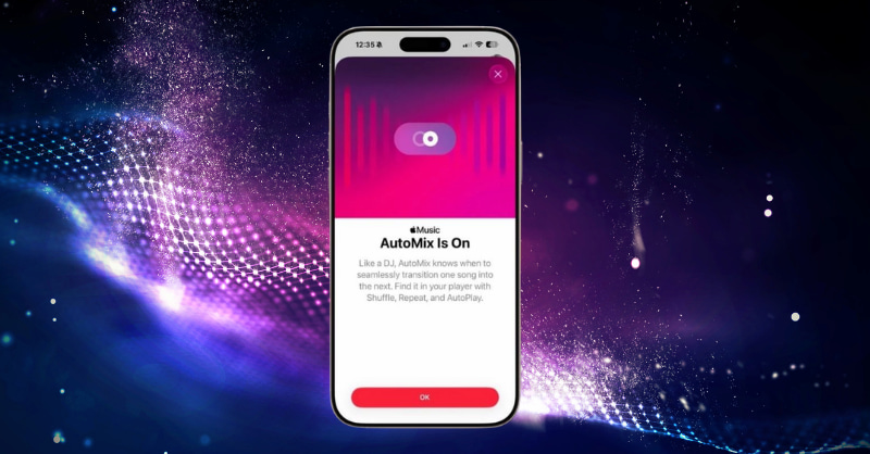 Cách bật Auto Mix trên iOS 26