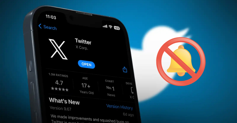 Cách tắt thông báo trên Twitter (X)
