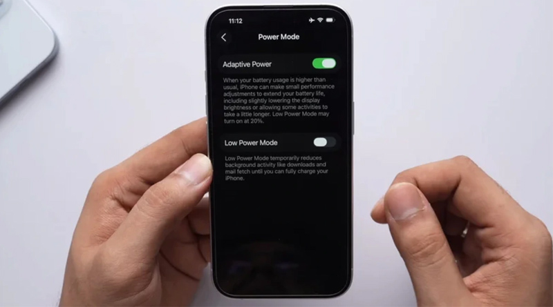 Adaptive Power là tính năng giúp mở rộng thời lượng pin trên iPhone