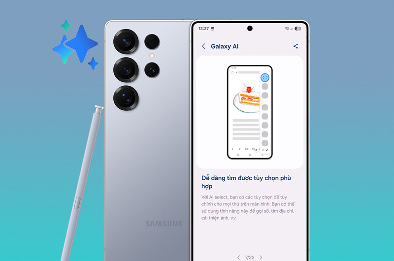 Tính năng AI select tiện lợi trên Galaxy S25 Ultra