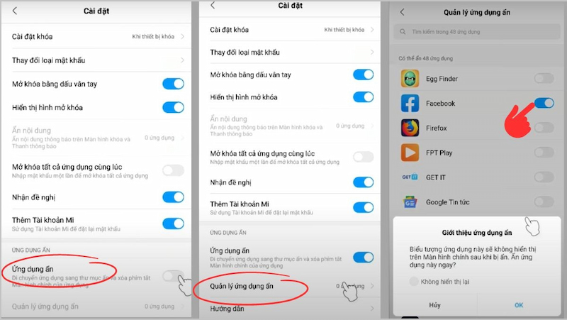 Ẩn ứng dụng trên Xiaomi