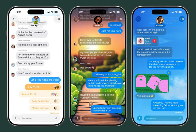 Ứng dụng Tin nhắn hiện đại và tiện dụng hơn trên iOS 26 Public Beta