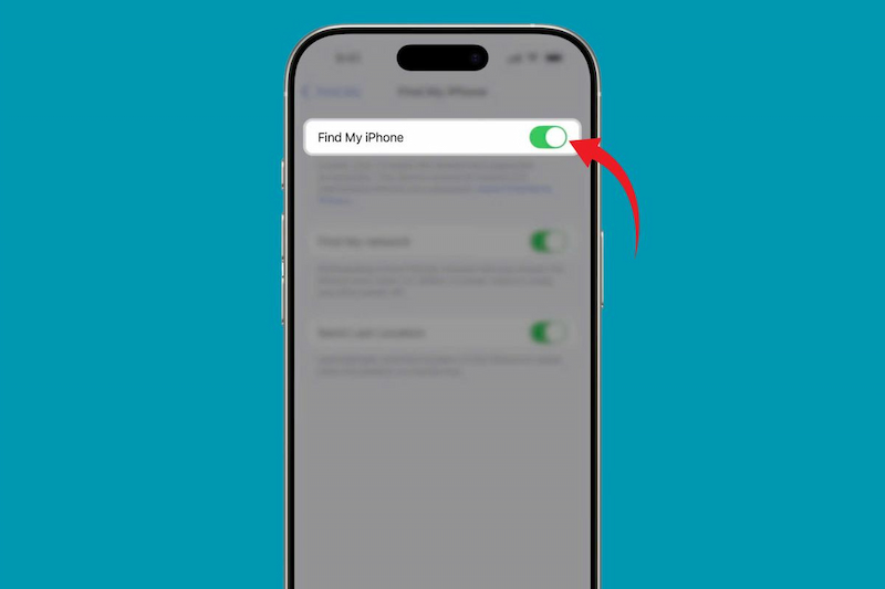 Bật tính năng Tìm iPhone