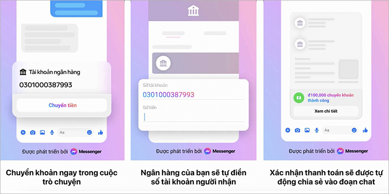 Chuyển tiền qua Messenger