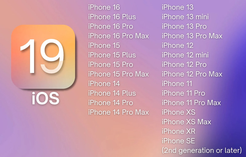 iOS 19 hỗ trợ cập nhật cho các dòng iPhone cũ