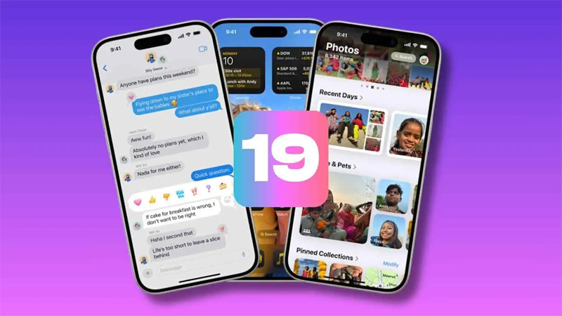 Các thiết bị được cập nhật iOS 19 yêu cầu sử dụng chip A12 trở lên