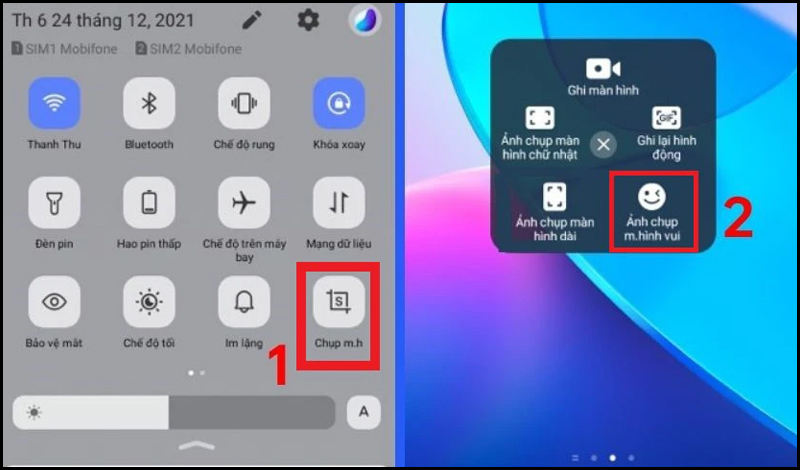 Chụp màn hình điện thoại Vivo như thế nào