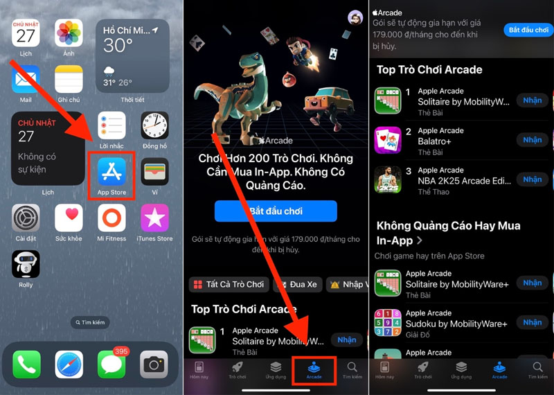 Cách đăng ký Apple Arcade qua App Store