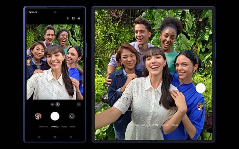 Camera trước Galaxy Z Fold7