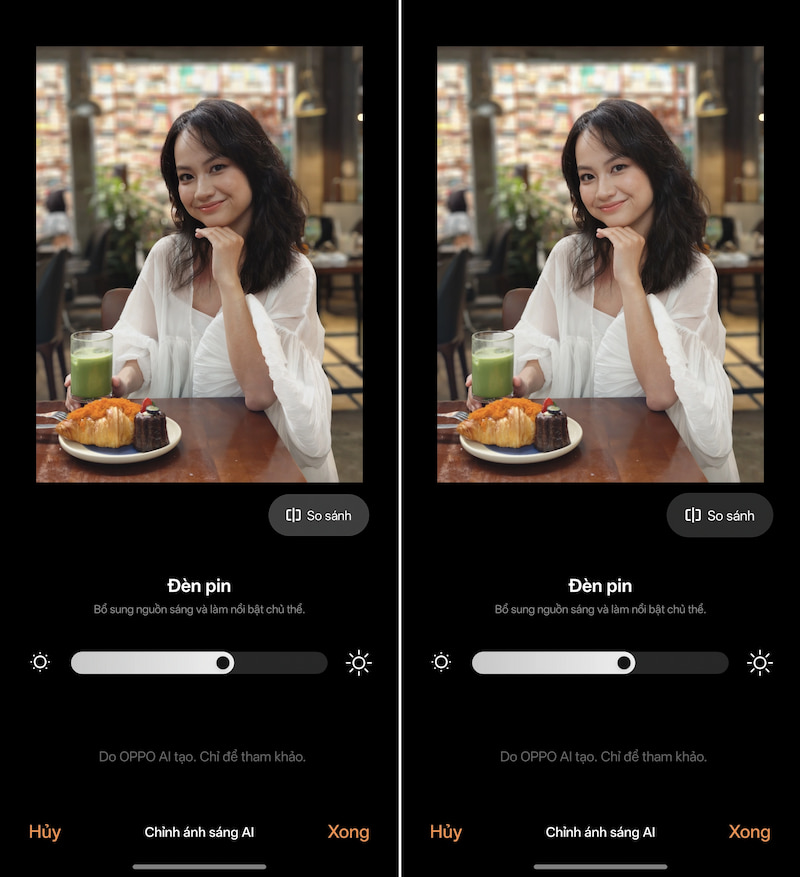 Cân bằng sáng bằng AI trên OPPO Find X9