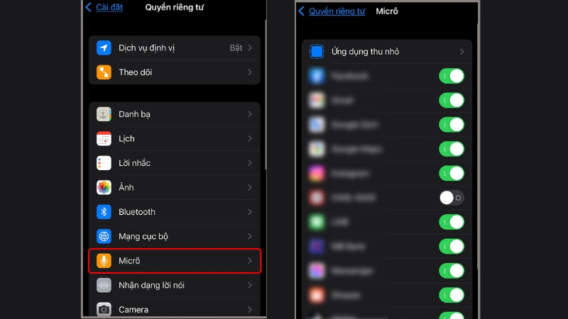 Vào Cài đặt và cấp quyền cho Zalo