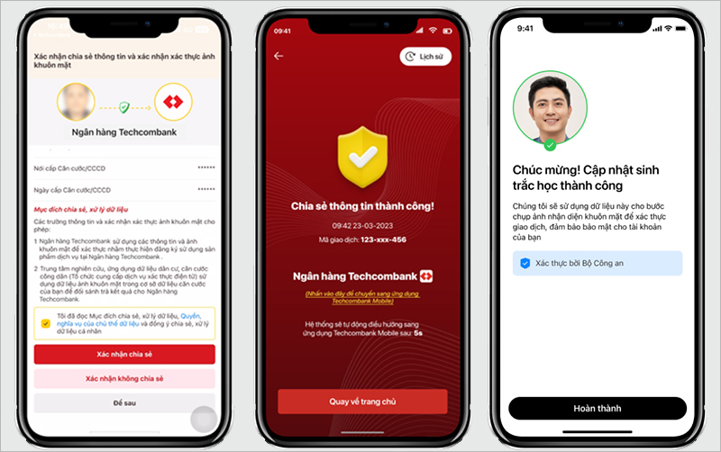 Chia sẻ thông tin với VNeID và hoàn thành