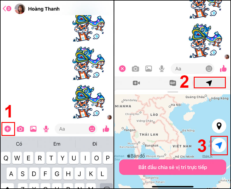 Hướng dẫn chia sẻ vị trí iPhone qua ứng dụng mạng xã hội