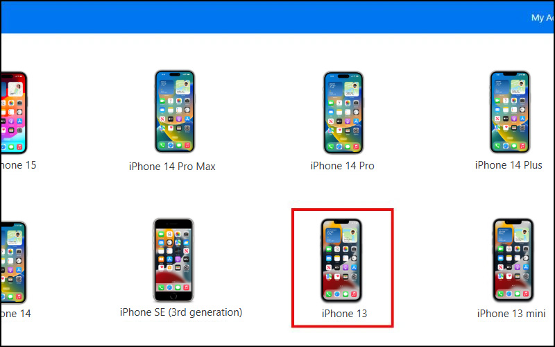 Chọn phiên bản iPhone của bạn 