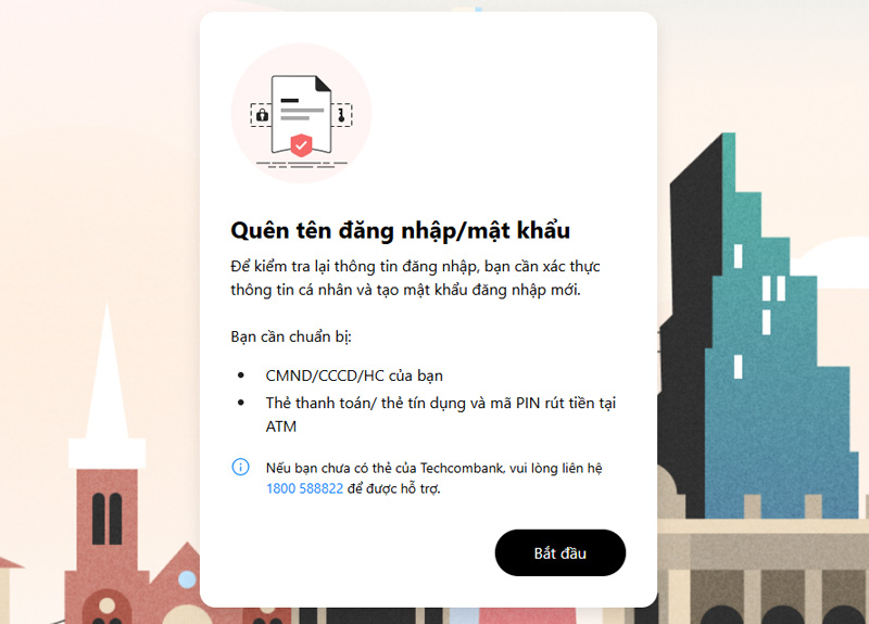 Nhấn vào mục Bắt đầu 