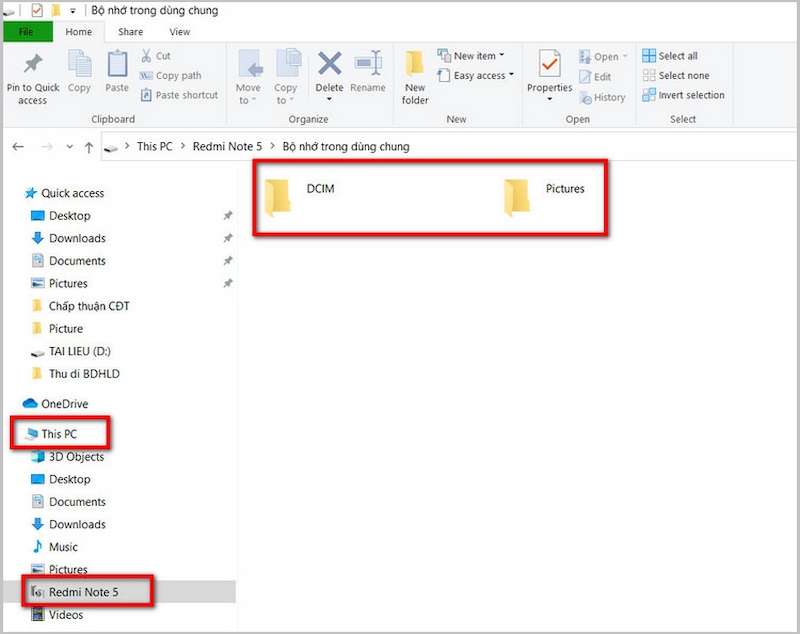 Chuyển ảnh từ điện thoại sang máy tính bằng cáp USB