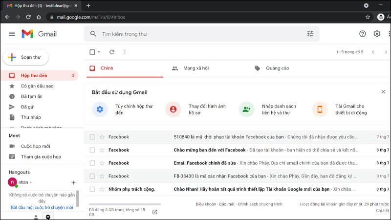 Chuyển ảnh từ điện thoại sang máy tính qua email