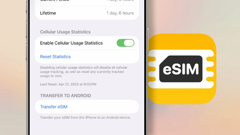 eSIM từ iPhone sang Android