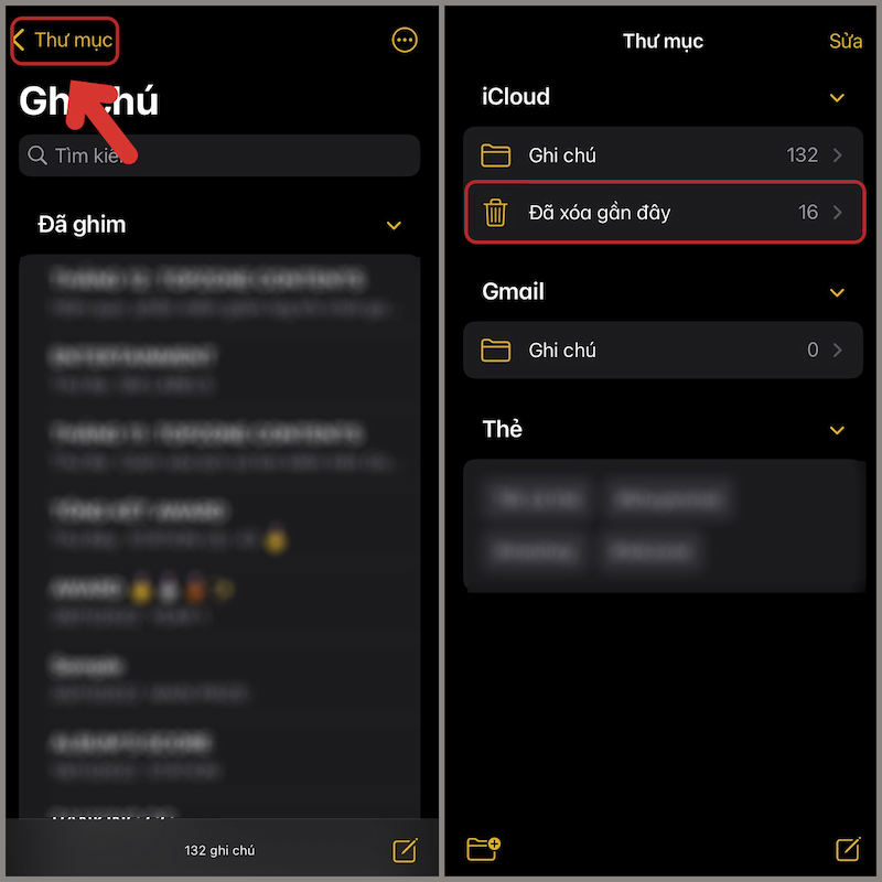 Đã xóa gần đây