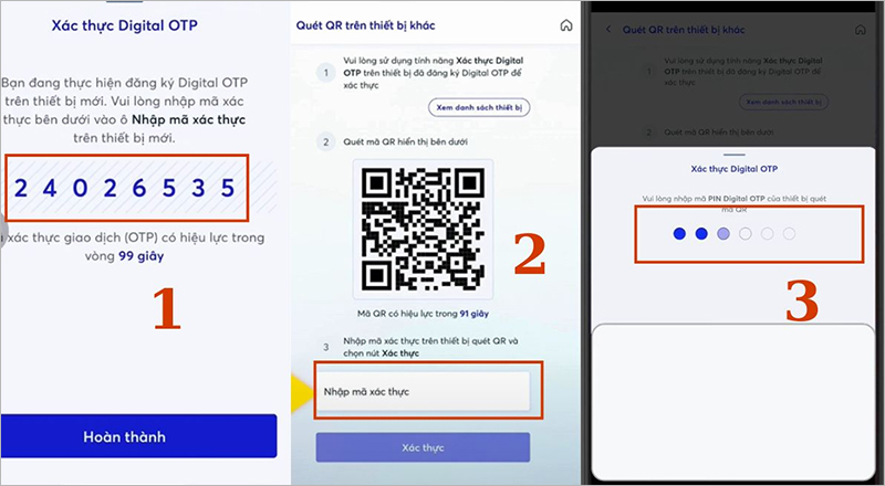 Đăng ký Digital OTP MBBank trên thiết bị mới bước 3