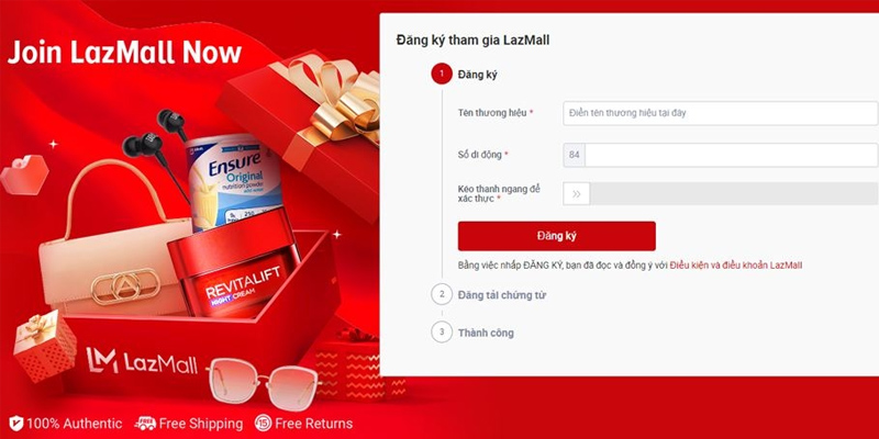 Truy cập link đăng ký và điền đầy đủ thông tin