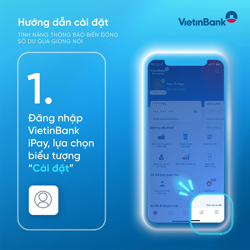 Bước 1: Đăng nhập VietinBank iPay