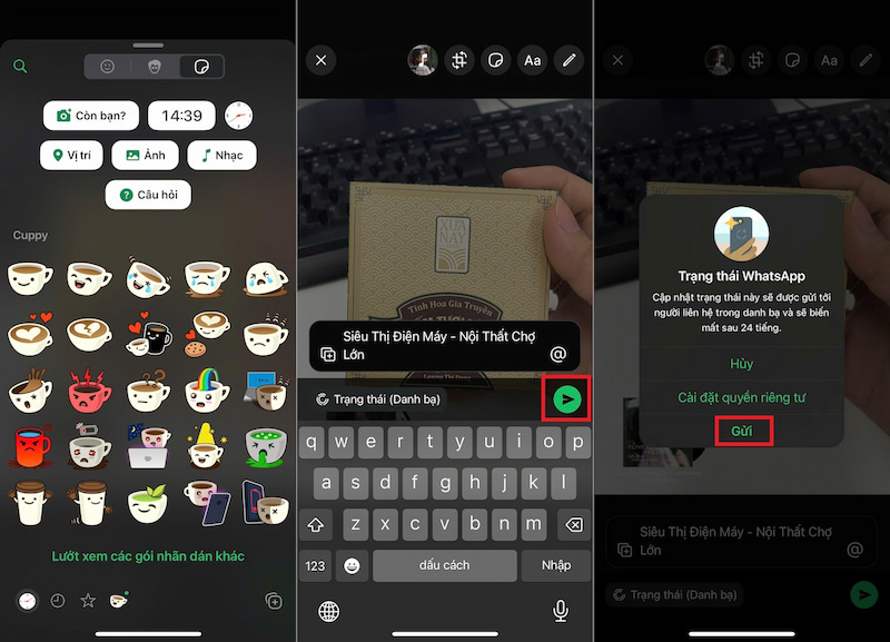 Đăng trạng thái WhatsApp