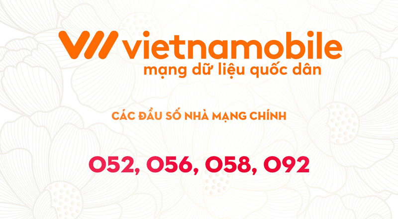 Đầu số nhà mạng Vietnamobile là bao nhiêu