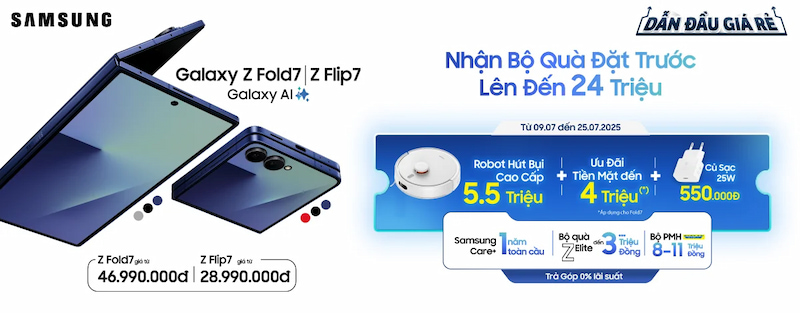 Đặt trước Samsung Galaxy Z Fold7
