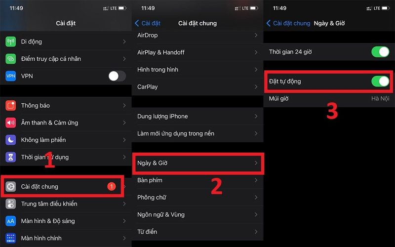 Đặt lại ngày và giờ trên iPhone 