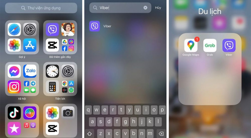 Đưa ứng dụng ra màn hình iPhone bằng thao tác bấm và giữ
