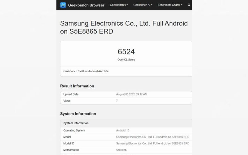 Galaxy A57 sẽ được trang bị chip Exynos 1680 với mã S5E8865