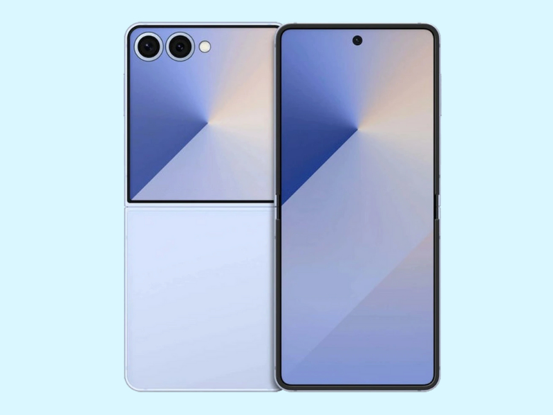 Hình ảnh Galaxy Z Flip 7 với màn hình phụ lớn và viền siêu mỏng