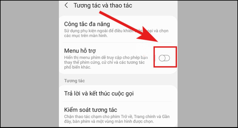 Tắt nút home ảo trên điện thoại Samsung