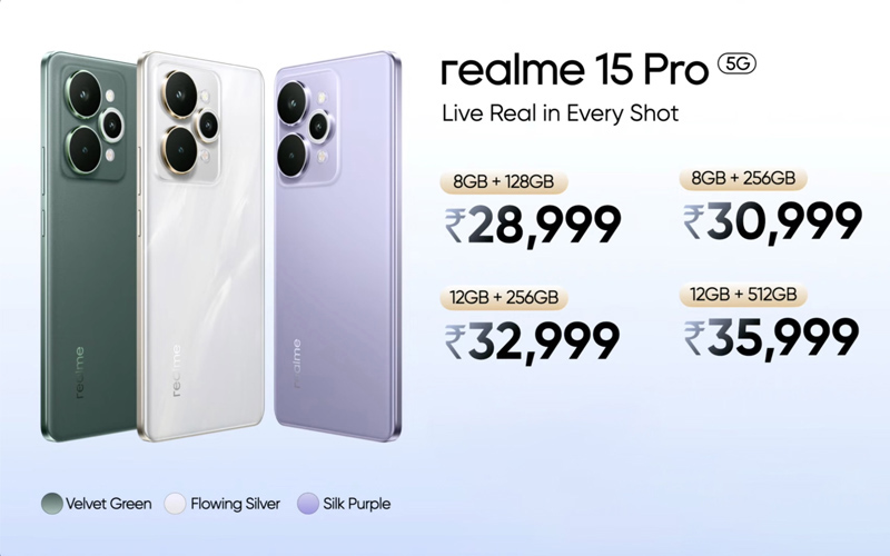 Realme 15 Pro 5G có mức giá ấn tượng 
