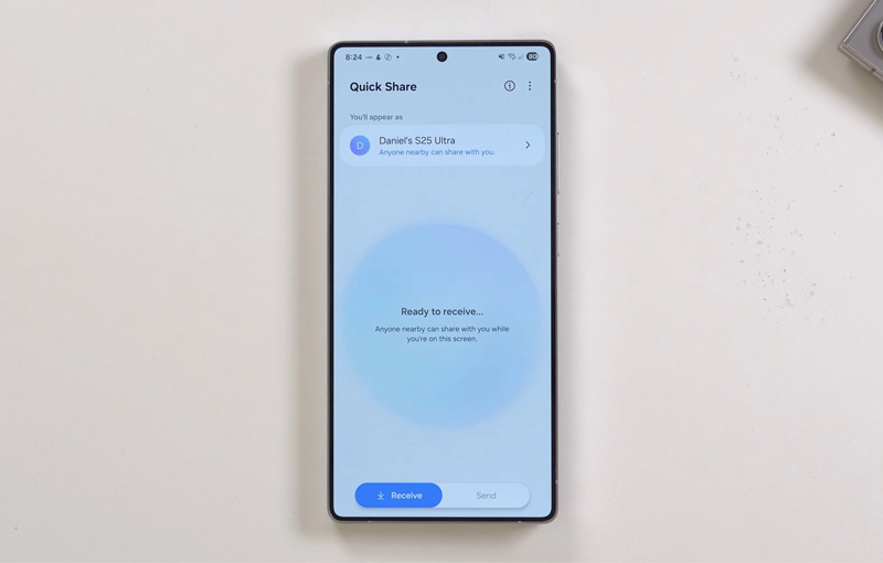 One UI 8 Beta sẽ thay đổi giao diện Quick Share